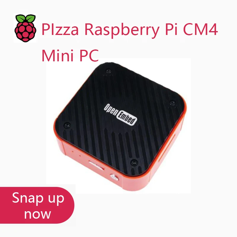 Mini Pc Pizza Raspberry Pi Cm4 Con 4Gb Di Ram, 32Gb Di Emmc E 2.4/5Ghz Wifi
