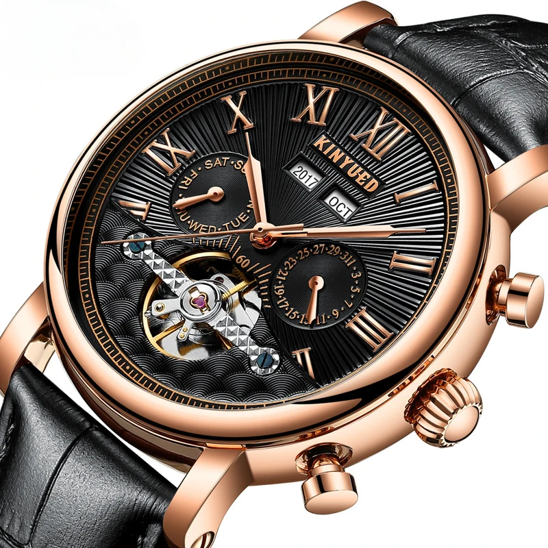 Waterproof Mechanical For Wrist Men'S Watch Watches Automatic Movement Wristwatches Men Mens Wristwatch Male Man Timepiece Moon