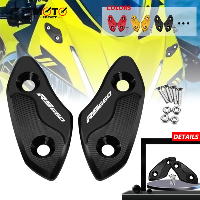 

For Aprilia RS660 RSV4 1100 Factory 2020 2021 2022 2023 Motorcycle Mirror Hole Cover Windscreen Driven Mirror Eliminators Cap