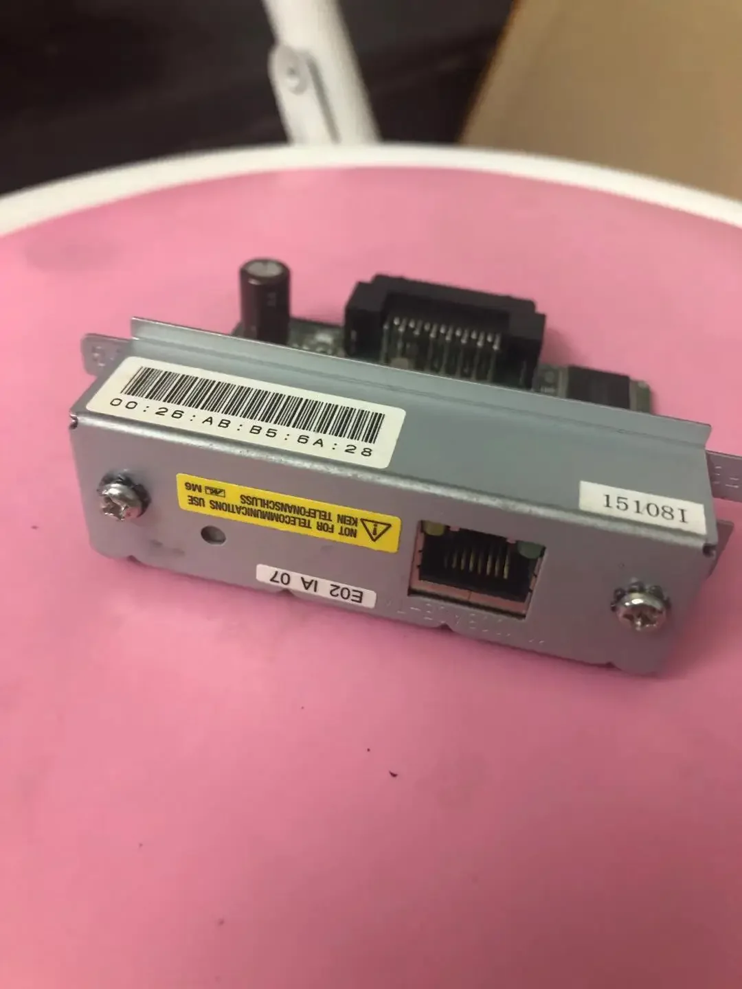 Used Ethernet port interface UB-E02 For Epson TM- T20ii T88IV T88V T82II U220 U330 U950 590 H6000