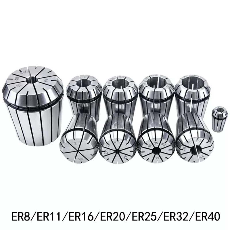 

ER8 ER11 ER16 ER20 ER25 0,008 мм высокоточные Пружинные цанговые патроны держатель инструмента для ЧПУ гравировального Станка шпинделя фрезерования токарного станка