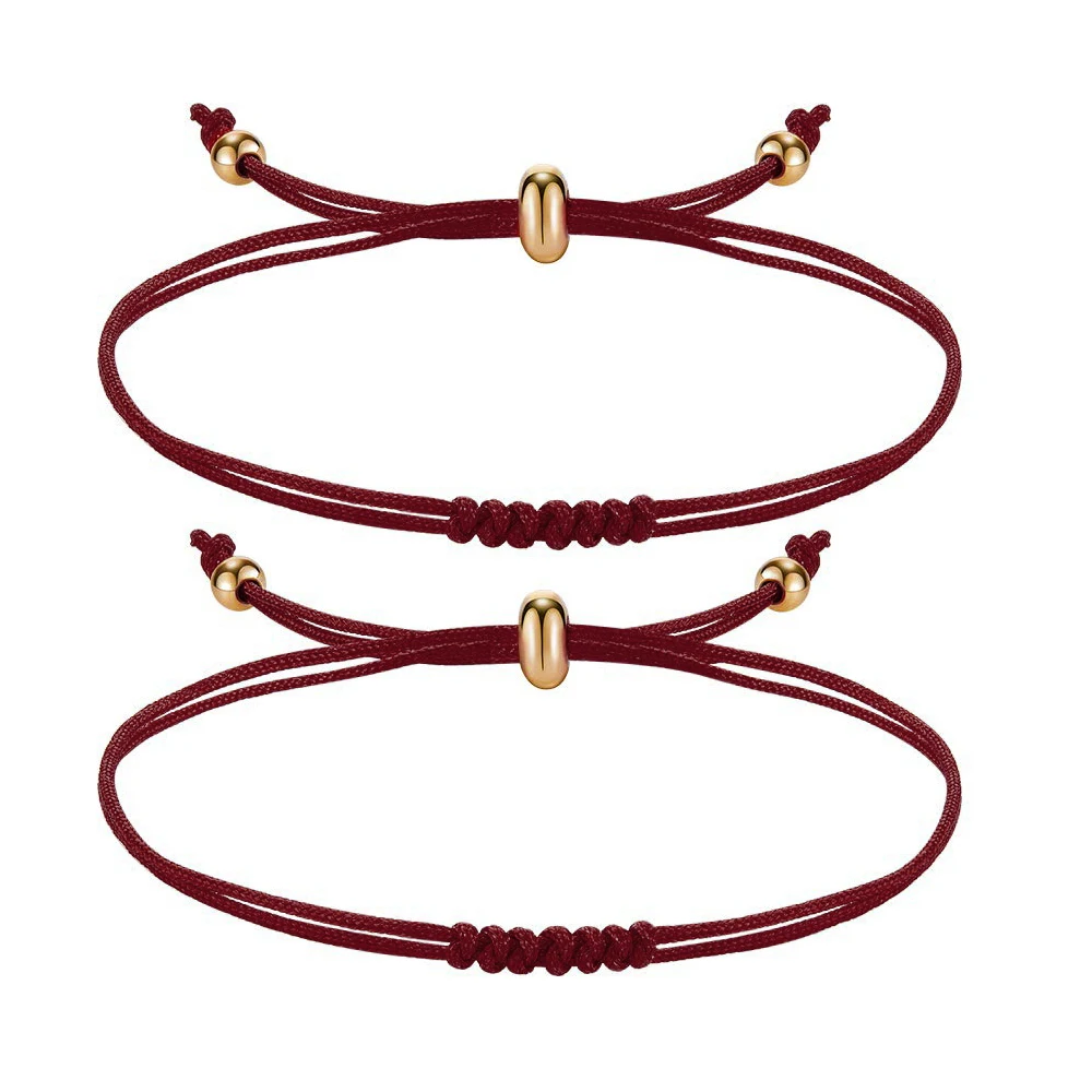 24 Braccialetti Rossi Portafortuna Con Occhio E Nodo - Amuleto Protezione Kabbalah In Seta - Regolabile - Fatto A Mano Per Donna E Uomo