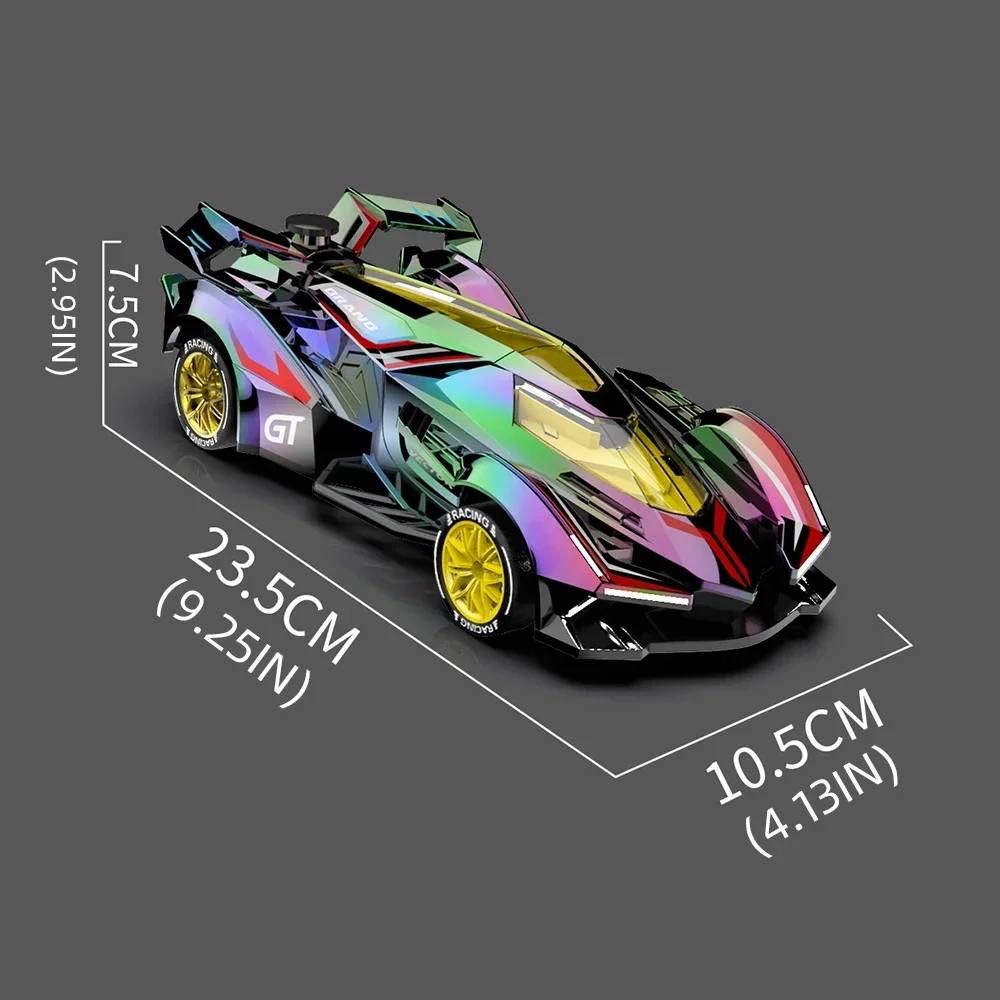 RC Racing Car Model with Lights and Spray for Kids