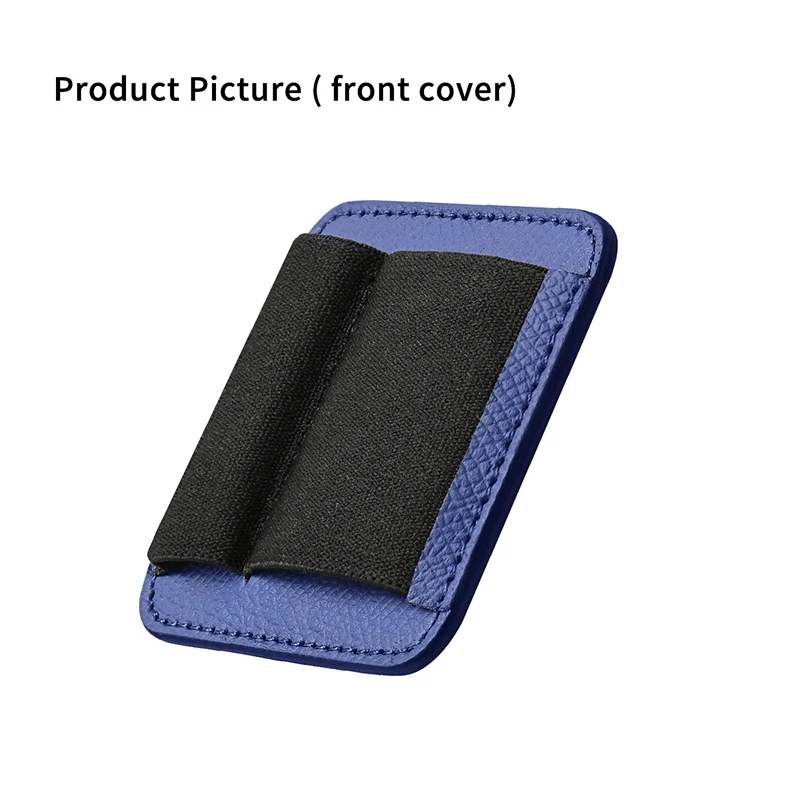 Magnetic Leather Phone Case with Elastic Card Holder and Clip