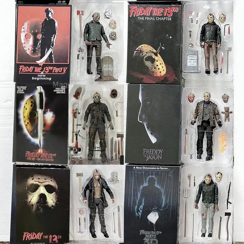 NECA Venerdì 13 Parte 2 Ultimate Jason Voorhees 7'' Action Figure Loose Alcuni accessori inclusi Horror Slasher Film anni '80 - Italia