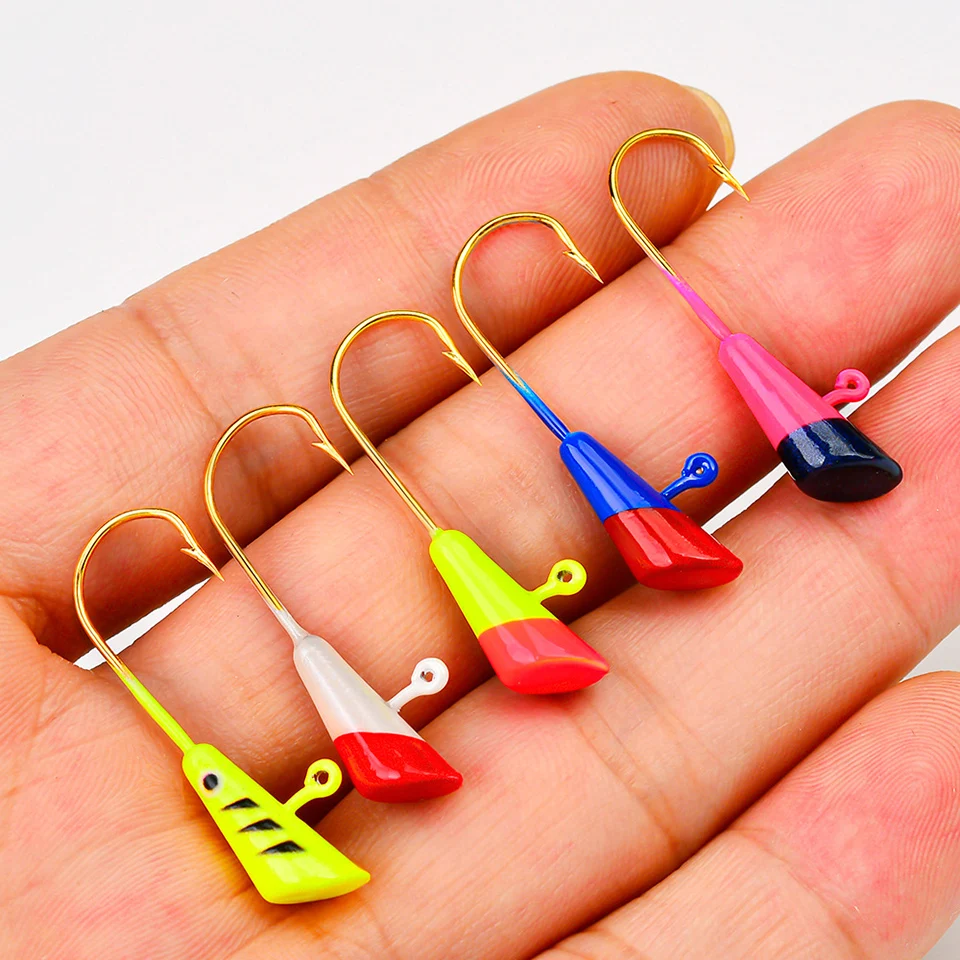 25-teiliges Angelhaken-Set 0,8/2g für Crappie, Panfish, Bass, Köder, Jigköpfe, Angelhaken, Angelausrüstung und Zubehör – Detail 9