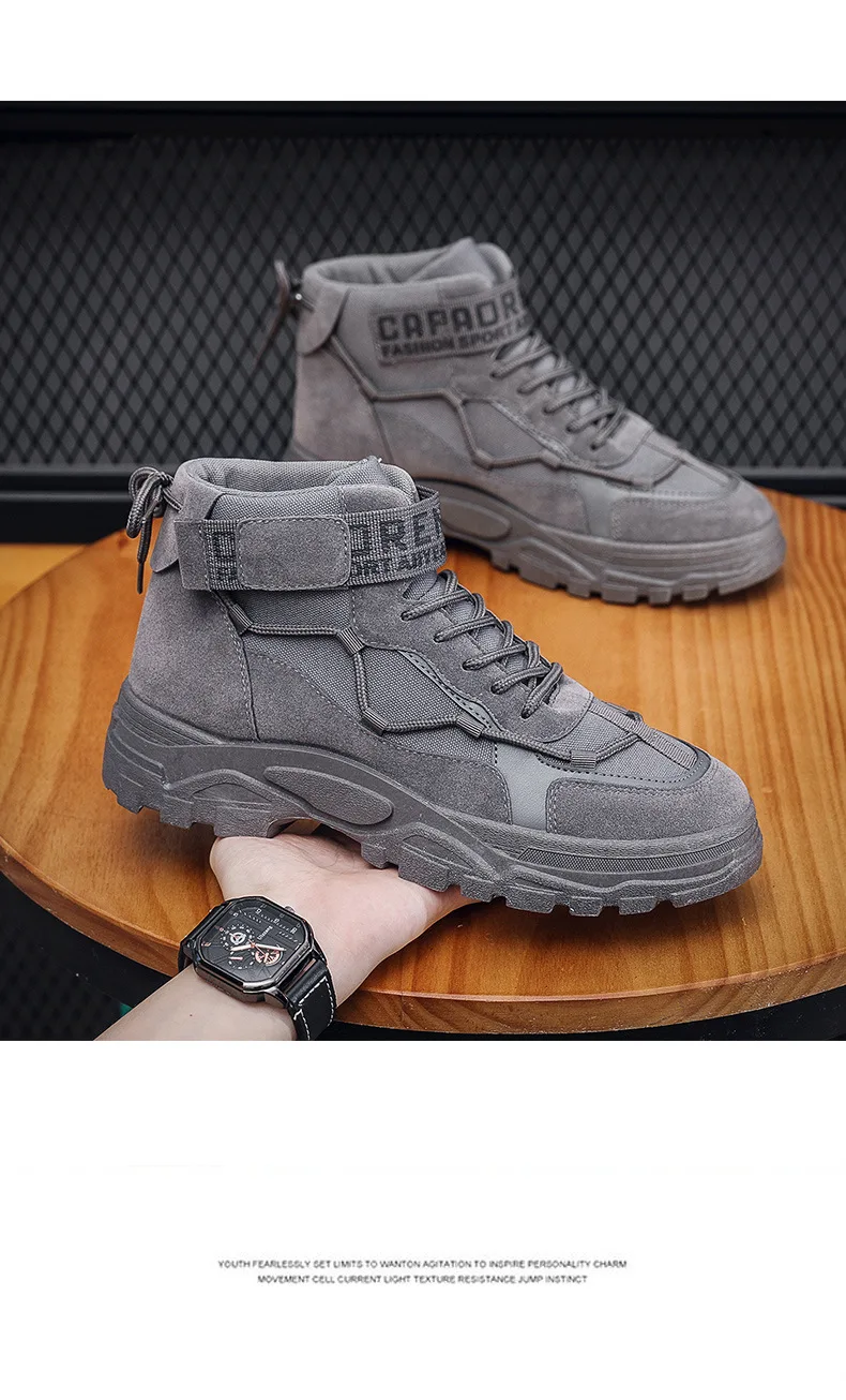 2023 Men Boots Tactical Military Combat Boots Outdoor Hiking Winter Shoes Light Non-slip Men Desert Ankle Boots