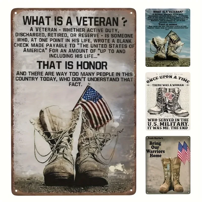 

Metal Sign, What Is A Veteran Vintage Plaque, Metal Poster, Wall Decor for Home Kitchen Garage Bar Pub, Art , Wall Poster Gift