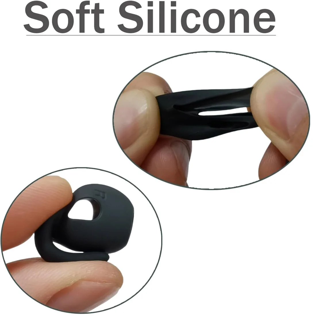 2Pair Ear Hooks Tips for Samsung Galaxy Buds 3 Anti Slip Holders Silicone Eartips Earbuds Case Cover Triple
