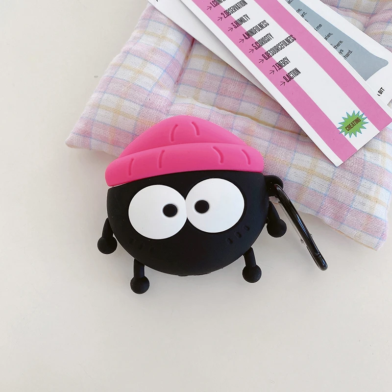 Cute Briquette Elf Lovely Coal Cartoon Case Per Apple Airpods 2 3 Generation Cover Per Airpods Pro 2Nd Gen Guscio Protettivo