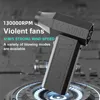 130000RPM Electric Air Blower with 2 Magnetic Nozzles 41m/s Powerful Air Duster Handheld Turbo Jet Fan Car Dryer Brushless Motor 2