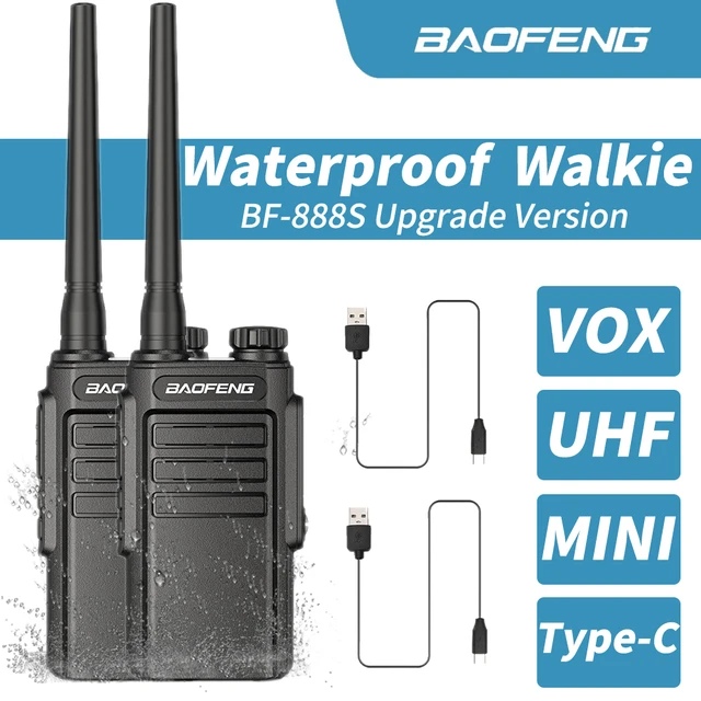 Baofeng – Mini talkie-walkie étanche, Rechargeable, haute puissance,  Portable, bidirectionnel, poignée Radio longue portée, 1 ou 2 pièces, WP31  - AliExpress