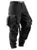 REINDEE LUSION 18AW FUNCTION WATERPROOF BLACK cargo pants with straps large pockets techwear darkwear trouser 4