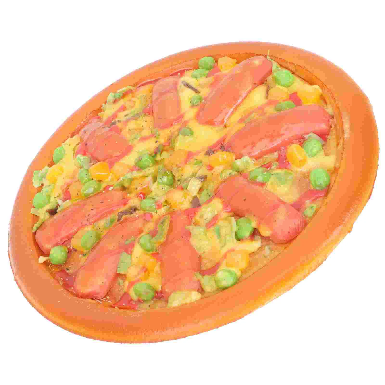 

Decorate Toddler Puppy Dog Toys for Kids Pizza Display Prop Pvc Simulated Pretend