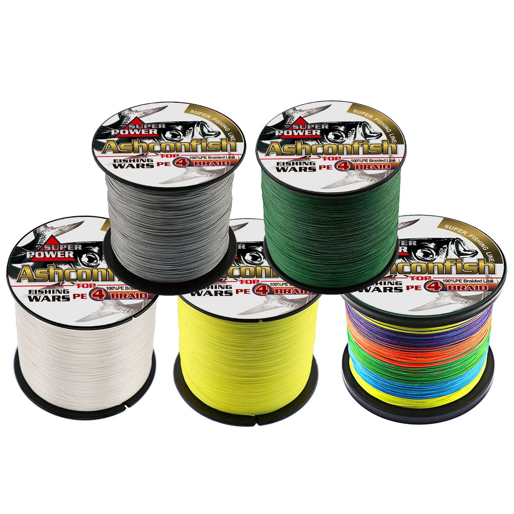 New quality 4x braided fishing line 500M 6 100LB super pe fiber line