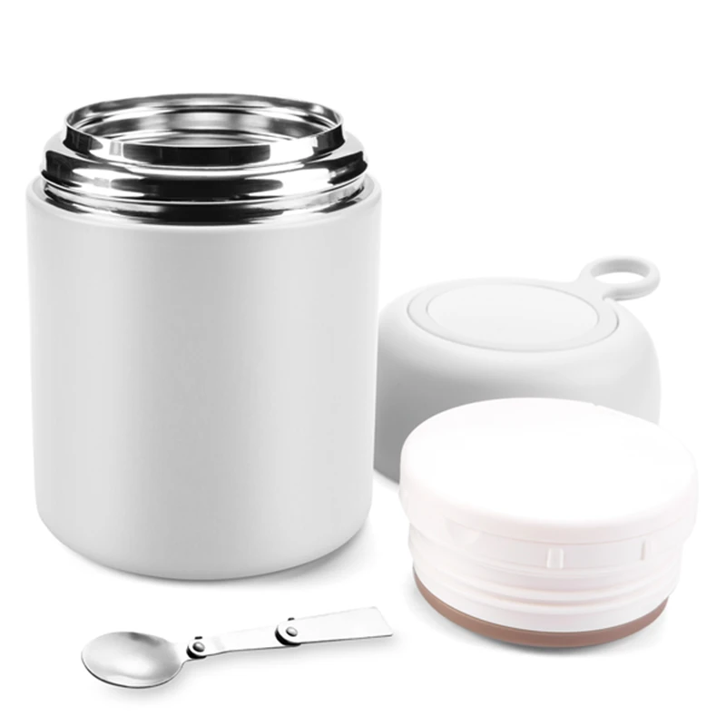 

Thermal Jug For Hot Food-Insulated Food Jar With Foldable Spoon , Leak Proof Food Thermal Jug For Kids Adults