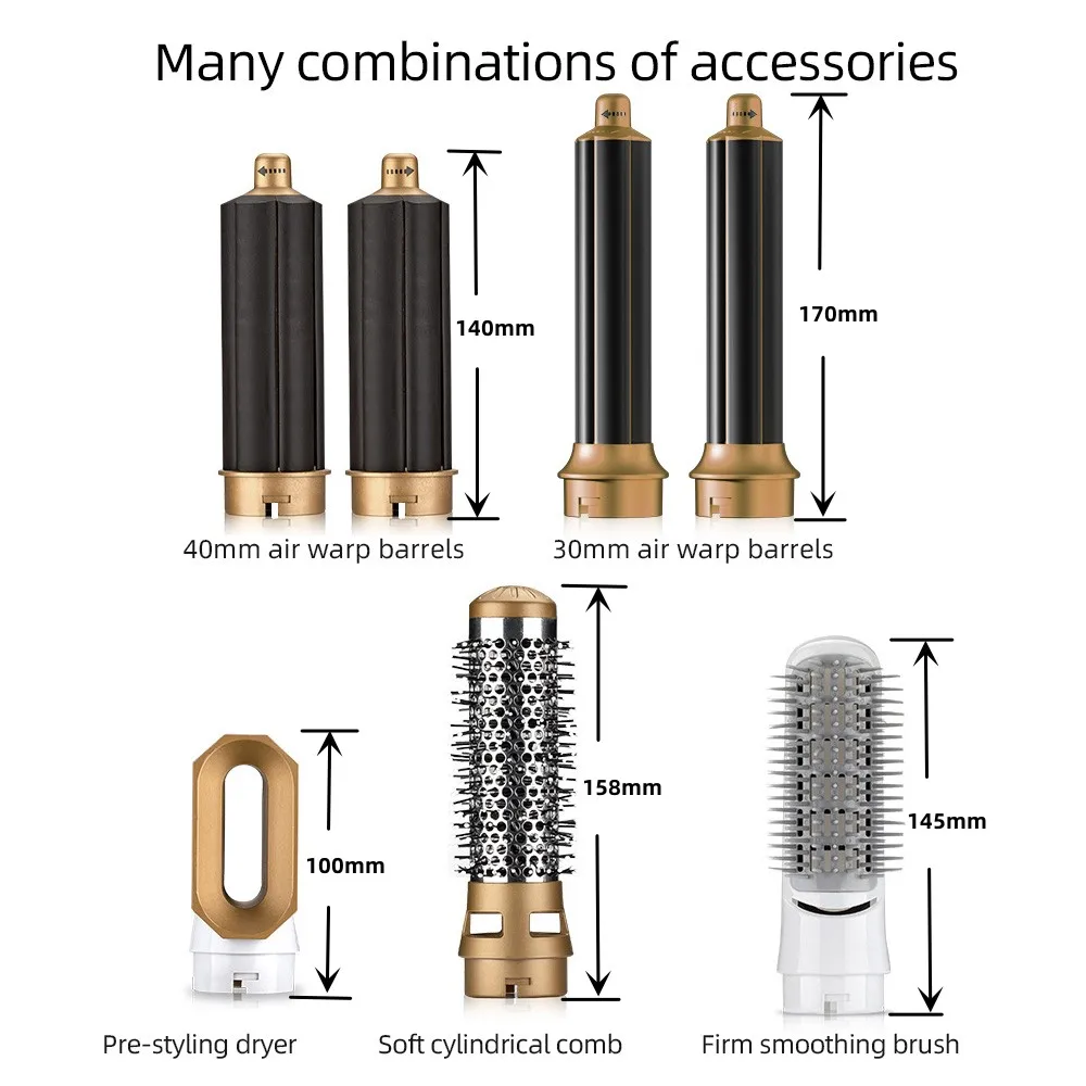 Hair Dryer Hot Air Brush Styler and Volumizer Hair Straightener Curler Comb Negative Ion One Step Hair Dryer Brush 6