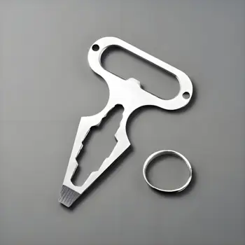 Self Defense Weapons Outdoor EDC Survival Tool Defence Personal Keychian Stinger Bottle Combination Opener Wrench for Men Women 1