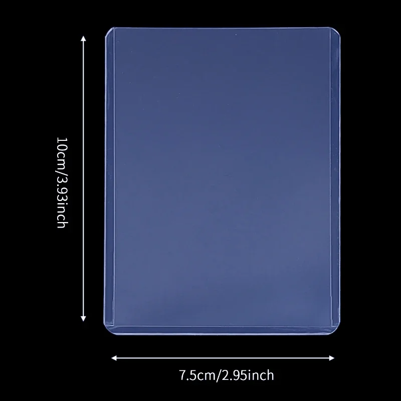 1/20pcs PVC Card Sleeves Waterproof Hard Plastic Transparent Cards Holder Protectors Cover Postcard Container Storage 6