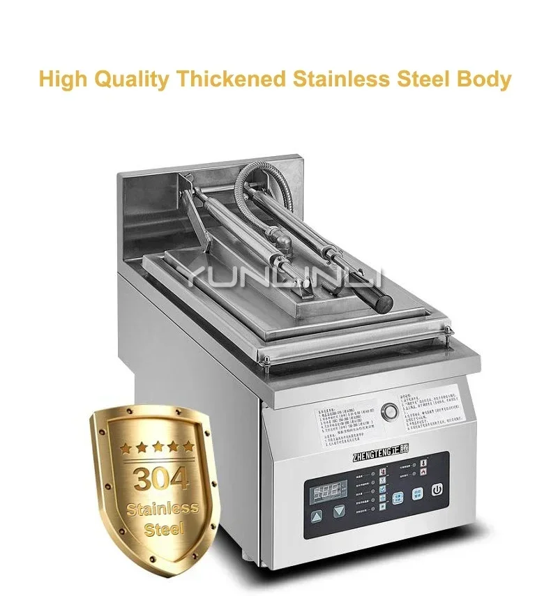 New Commercial Fried Dumpling Machine Multifunctional Electric Frying Pan Full-automatic Steak/Dumpling Frying Machine PT-06