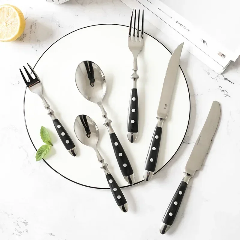 4pcs/set Stainless Steel Western Cutlery 4 In 1 Set Delicate Utensils Dinnerware For Home New