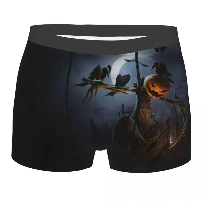 

Fiddlesticks Halloween LOL League of Legends Game Underpants Cotton Panties Man Underwear Print Shorts Boxer Briefs