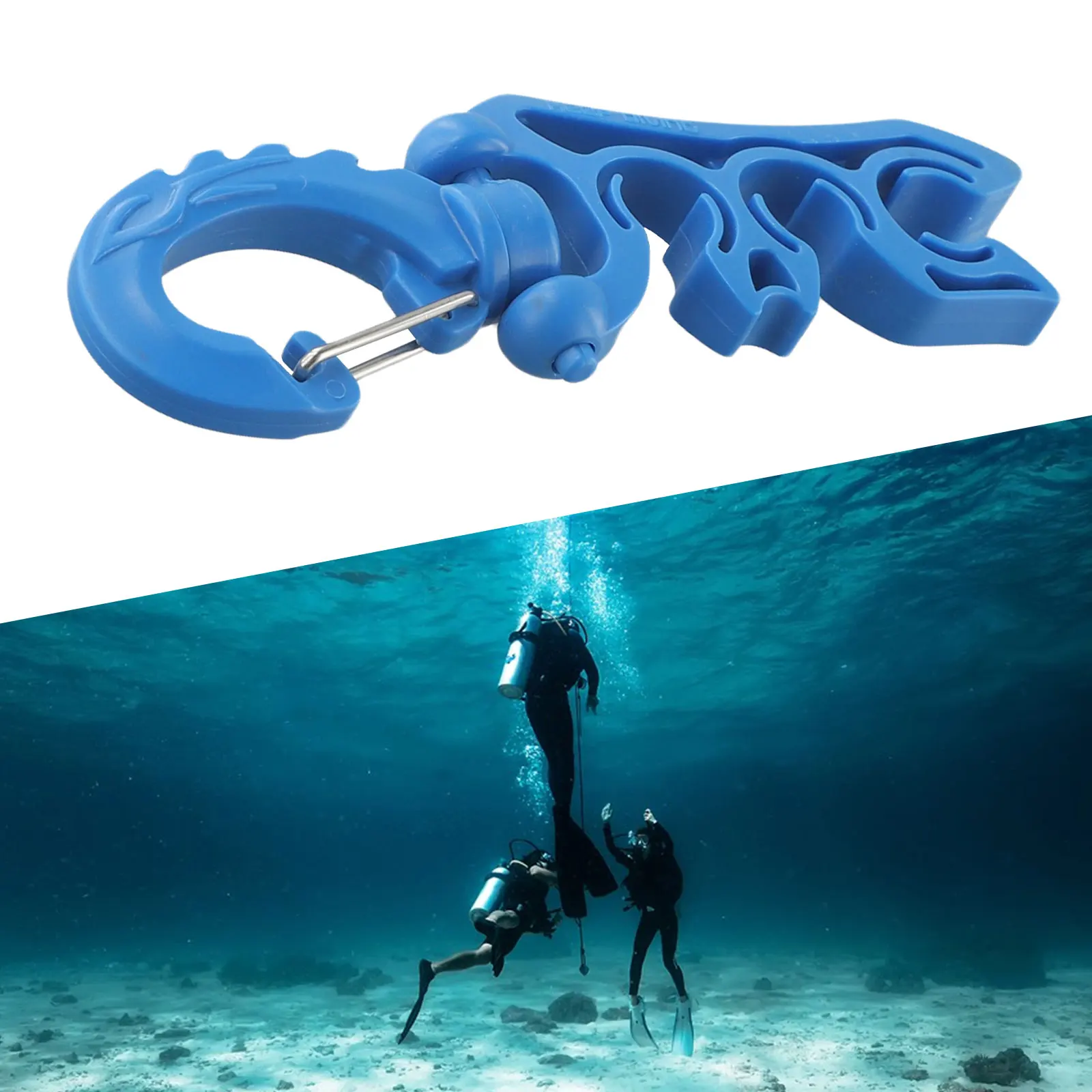 Scuba Diving Clip Secures Your Diving Gear Dual BCD Hose Holder Regulators Dive Watches Snorkeling Accessories