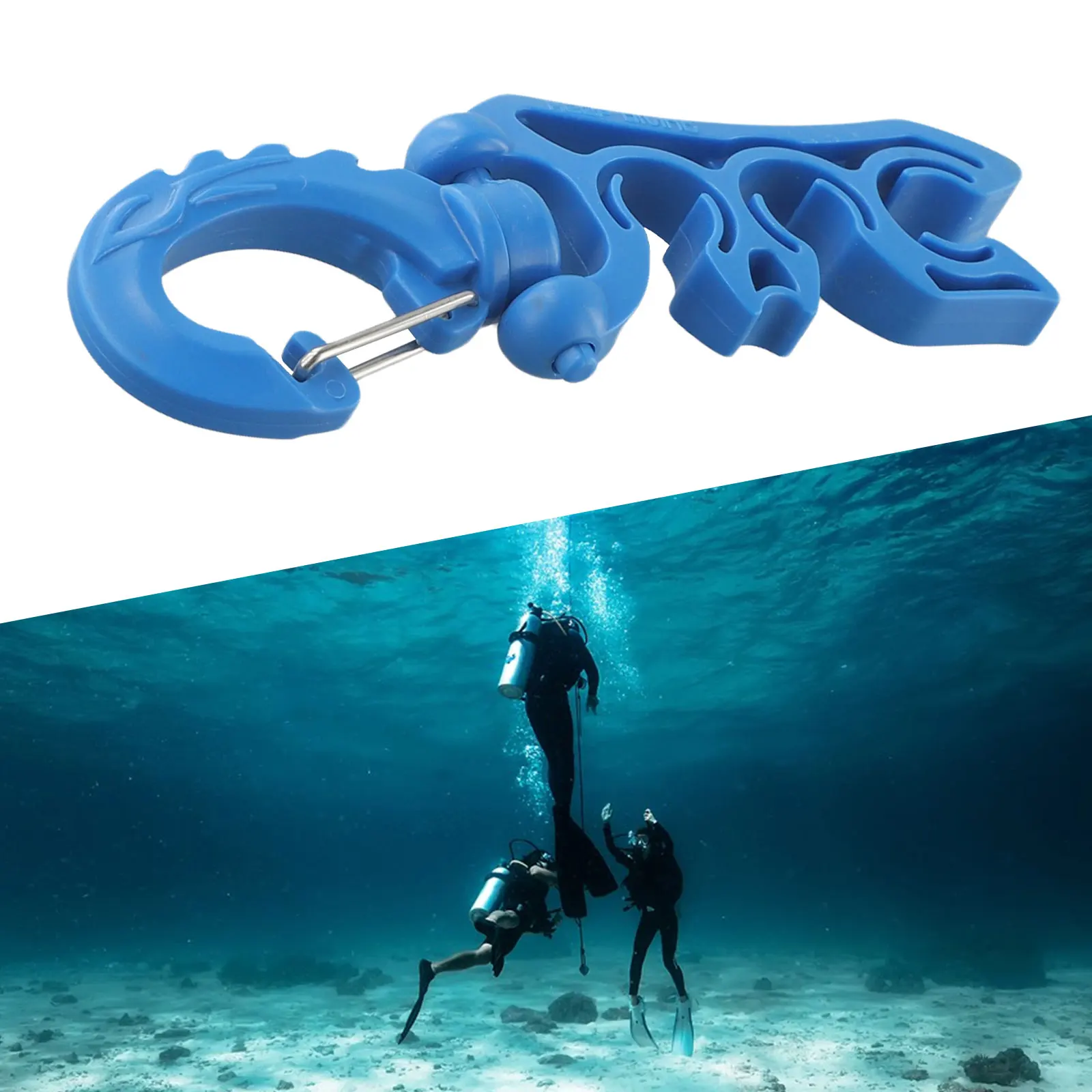 

Scuba Diving Clip Secures Your Diving Gear Dual BCD Hose Holder Regulators Dive Watches Snorkeling Accessories