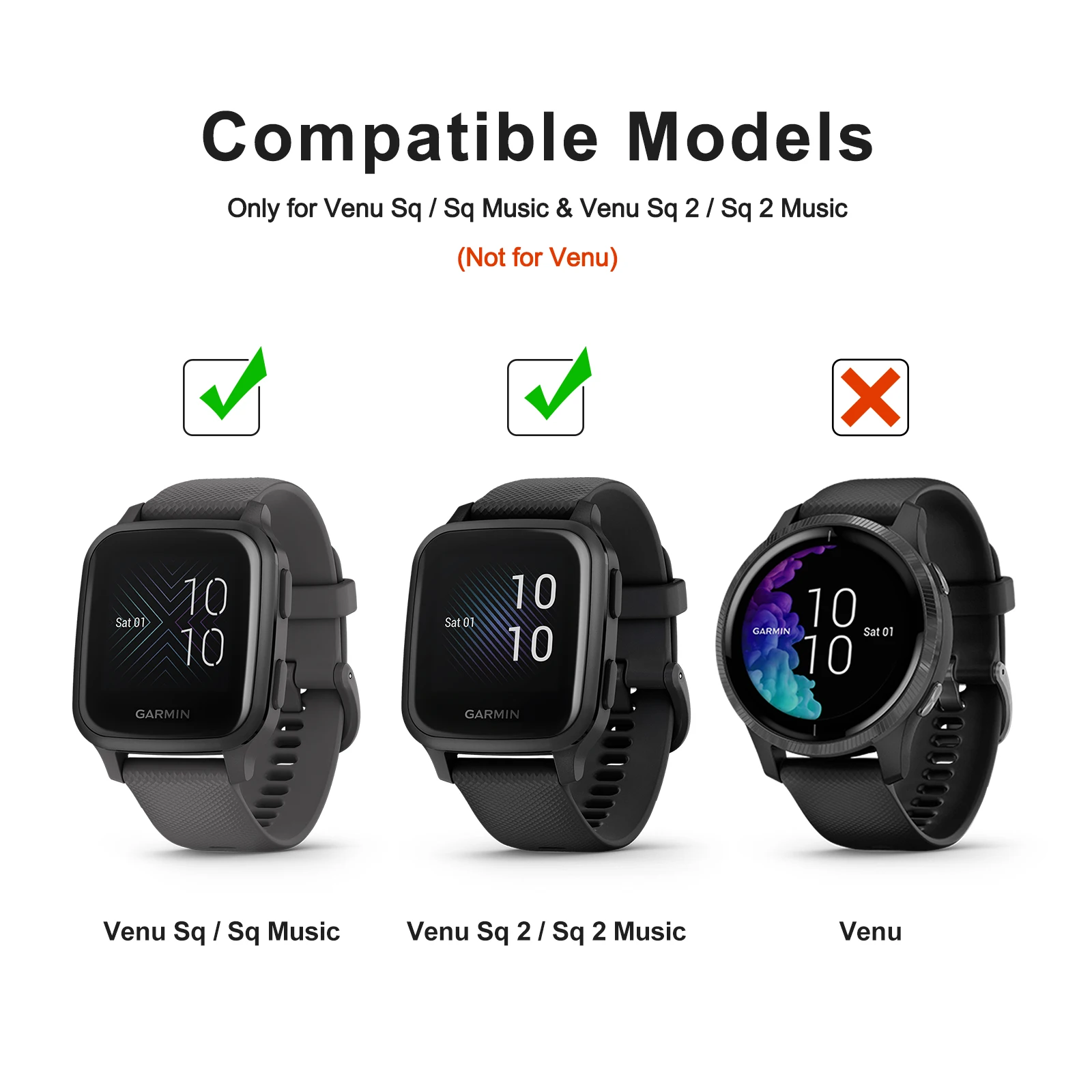 Watch screen protector case watch case watch protective case watch protective cover tpu protective case bumper protective case Soft TPU Screen Protective Case For Garmin Venu SQ 2/SQ 2 Music Cover Bumper Protection Shell For Garmin Venu SQ/SQ Music Case