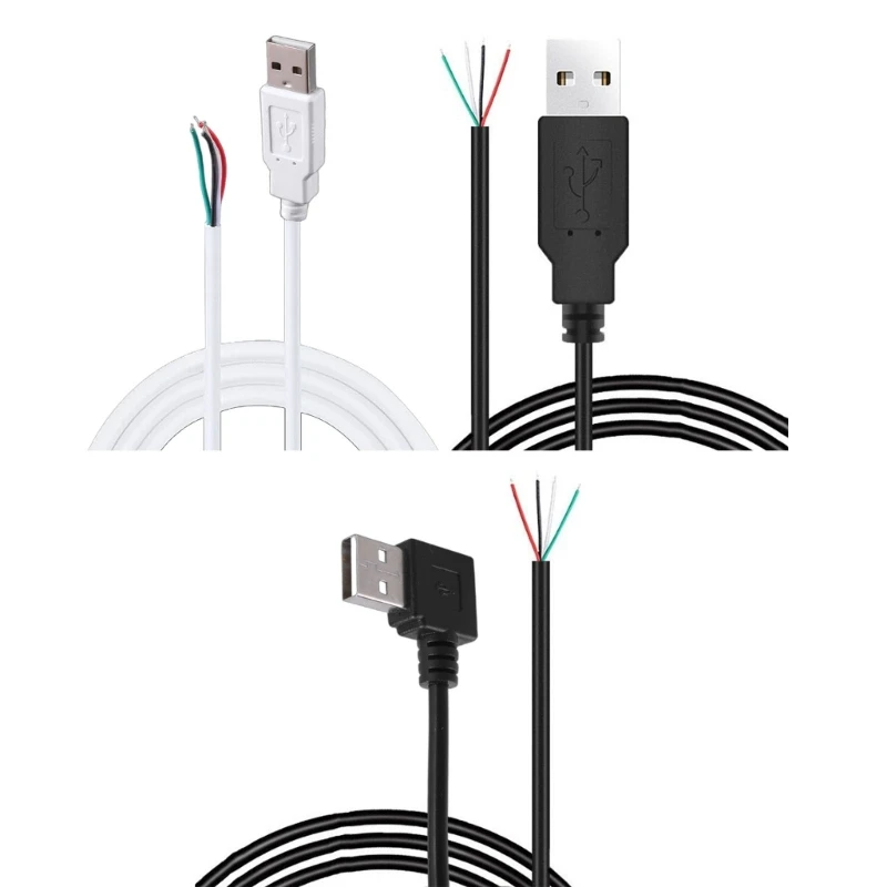 5 В USB2.0 штекер Кабель питания 4-контактный косичка Провод для зарядки Шнур передачи данных