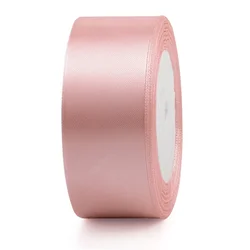 Elegant Red Satin Ribbon for Gift Packaging and Crafting (Romantic Pink)