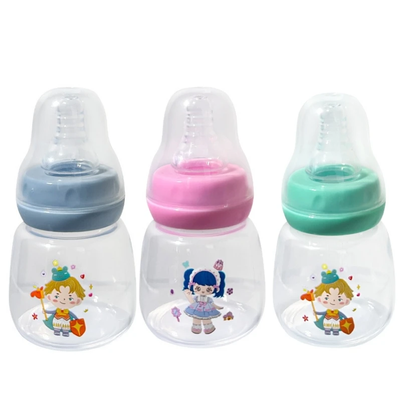 60ML Newborn Baby PP Bottle Mini Newborn Feeding Bottle with Box BPA Free Newborns Milk Essentials Kids Cups