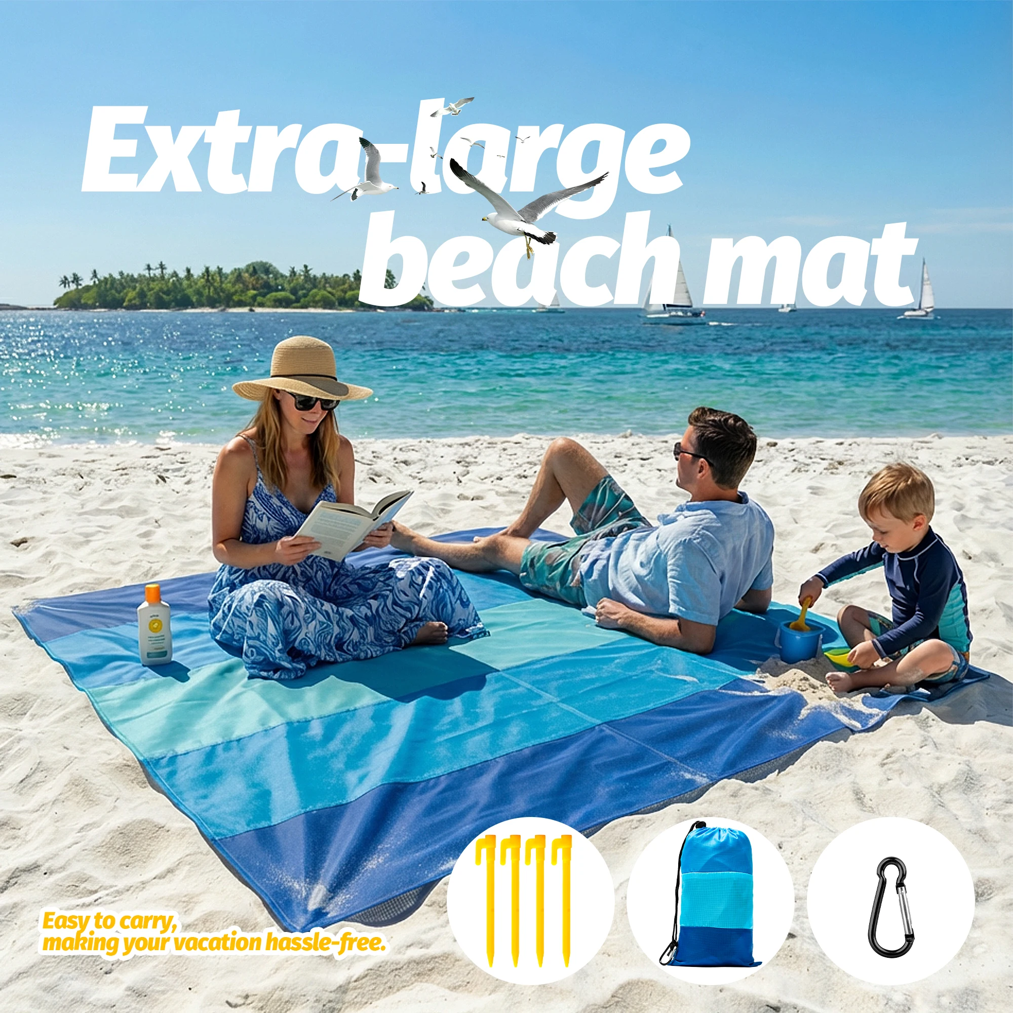 Sand proof Beach Picnic Blanket 2