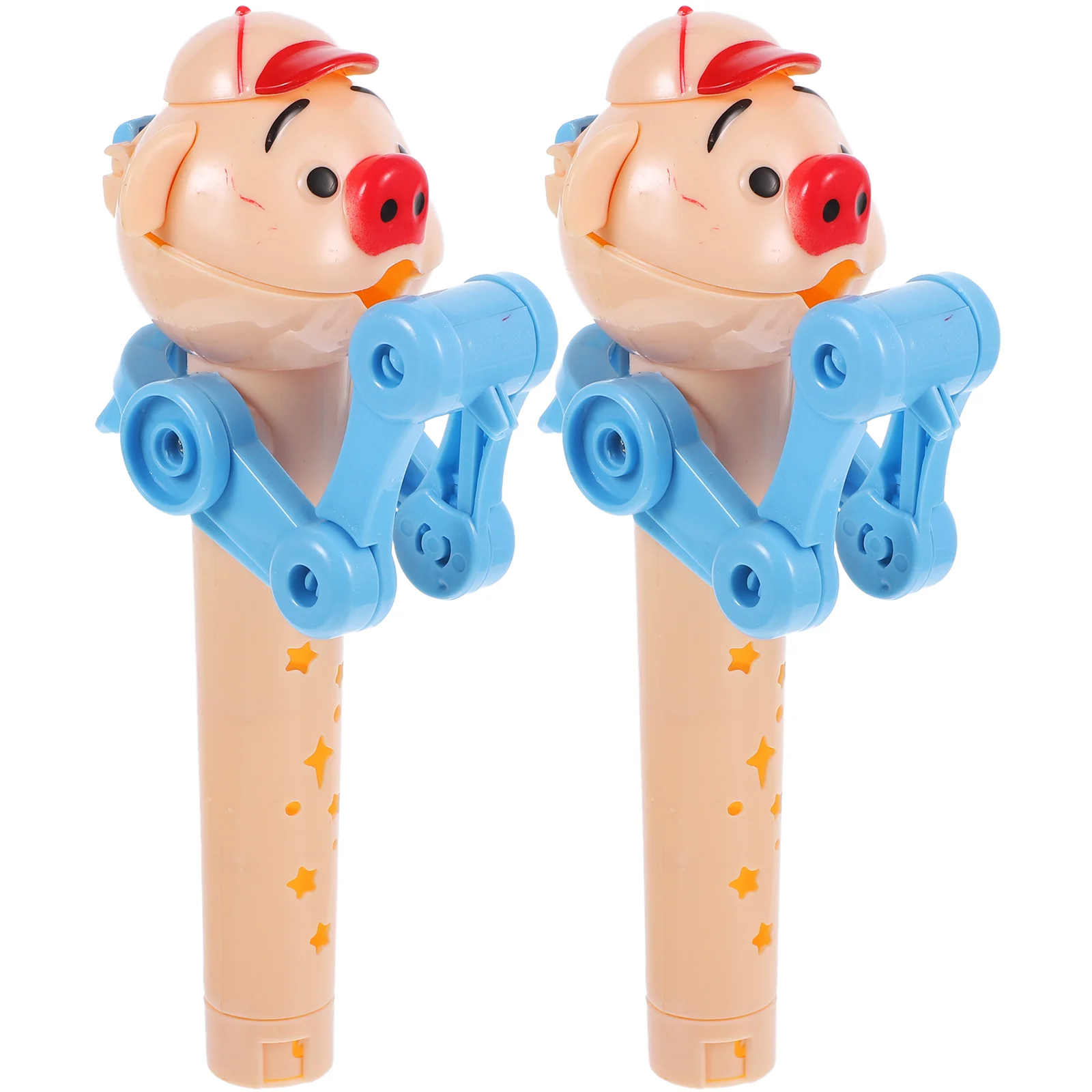 

2 Pcs Kids Toys Personality Decompression Childrens Bracket Candy Holder Abs Party Favors Novelty Lollipops