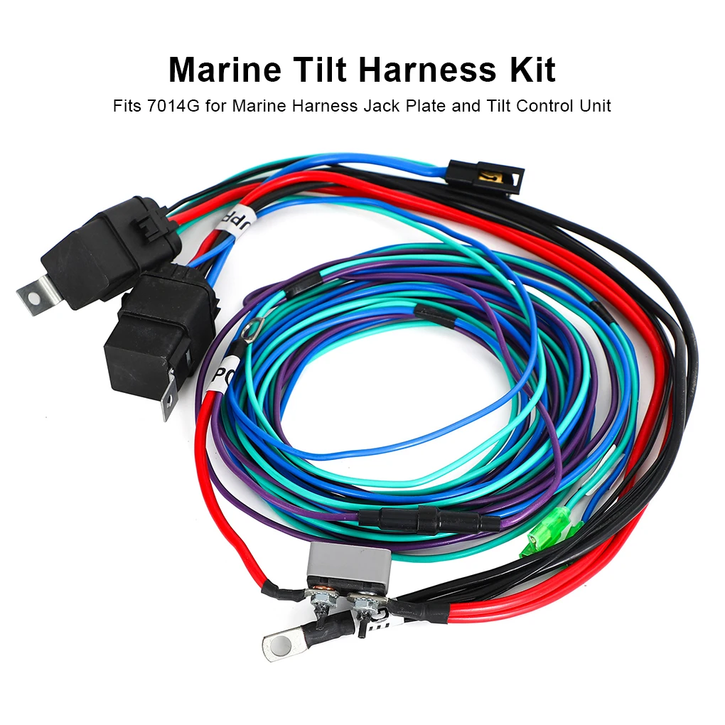 

Car Wiring Harness Jacks Plate and Tilt Trim Unit Cables Automotive Automobile Repair Modified Replacement for 7014G