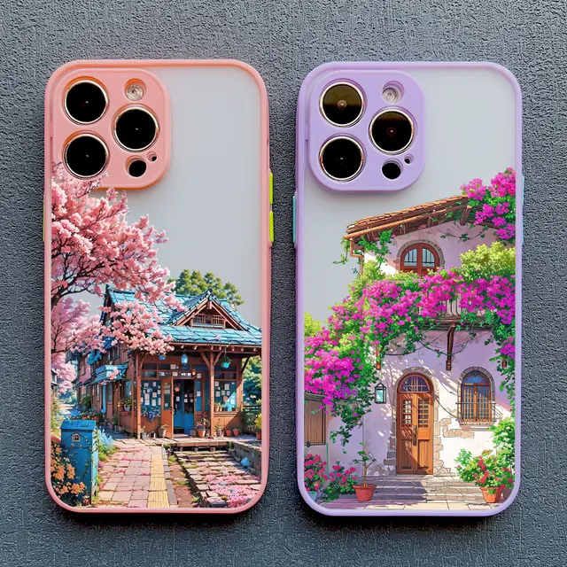 Fower Blooming House iPhone Case