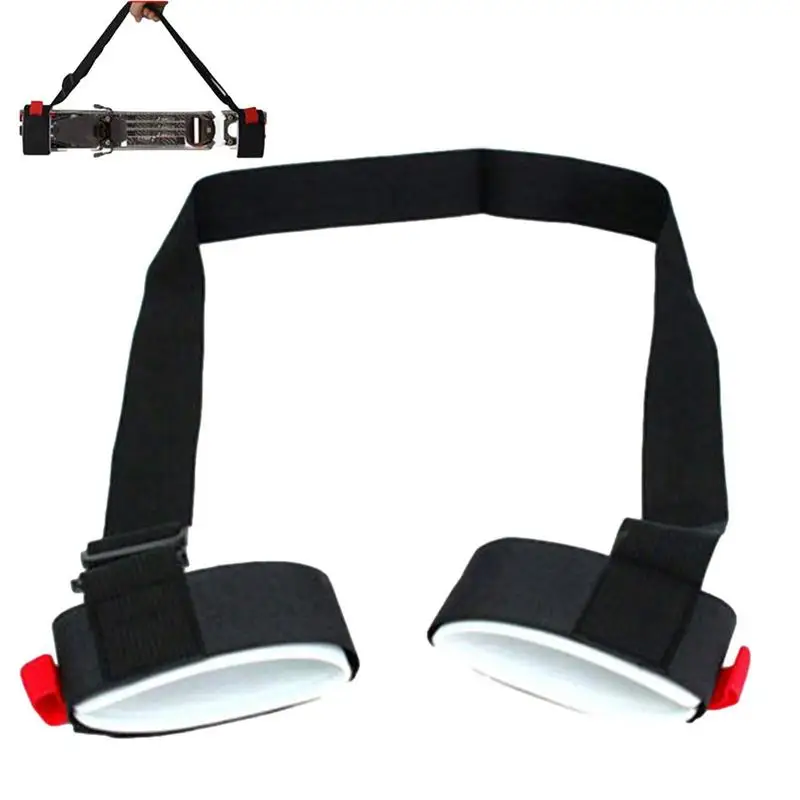 

Adjustable Skiing Bags Skiing Pole Shoulder Hand Carrier Handle Straps Porter Hook Loo-p Ski Snowboard Protect Pole Tie Fastener