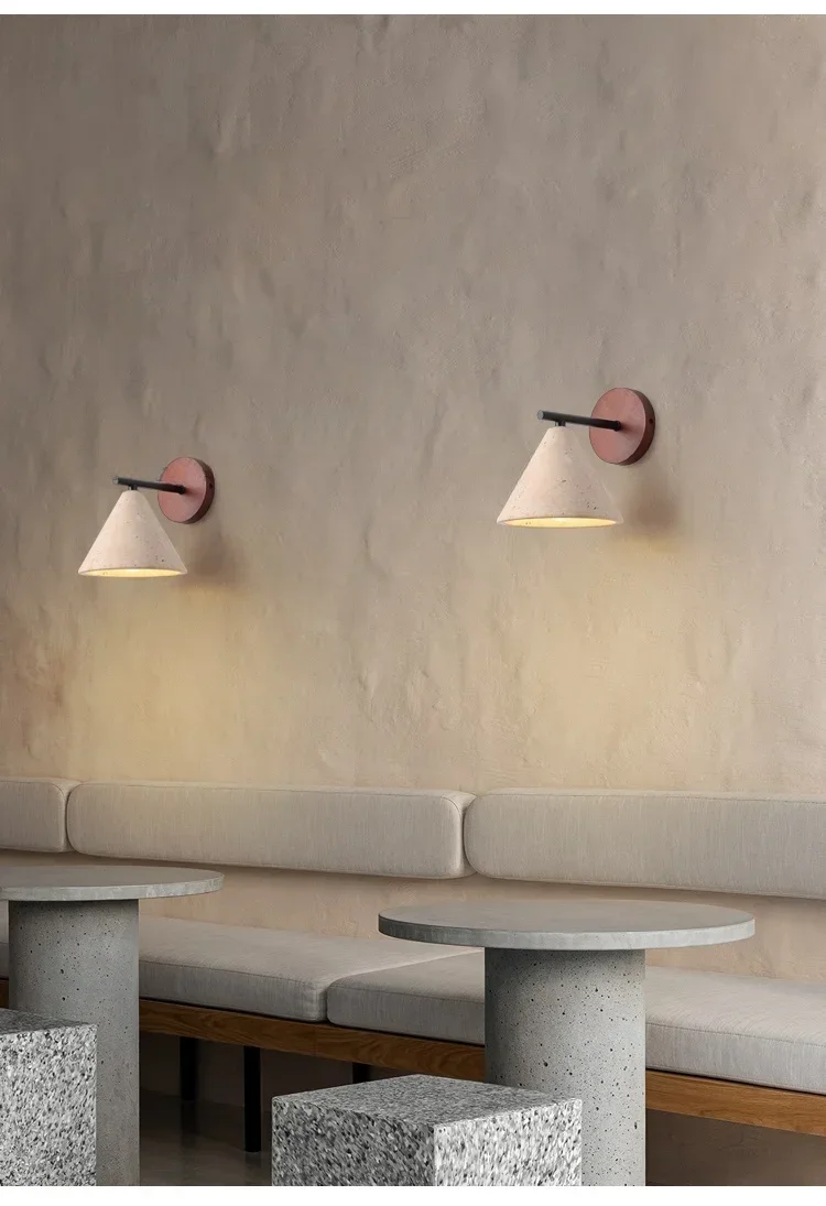 Natural Stone Travertine Wall Lamp Sconce Image 3