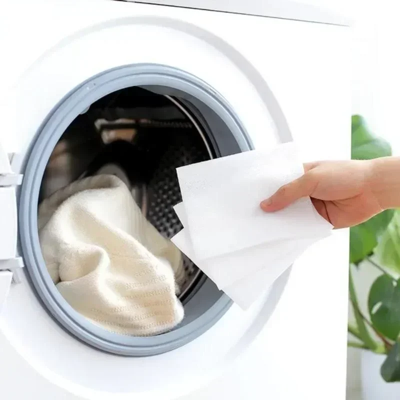 50Pcs 11x28cm Anti-staining Laundry Tablet Clothes Sheets Anti-String Mixing Color Absorption Tablet Color Catcher Grabber Cloth