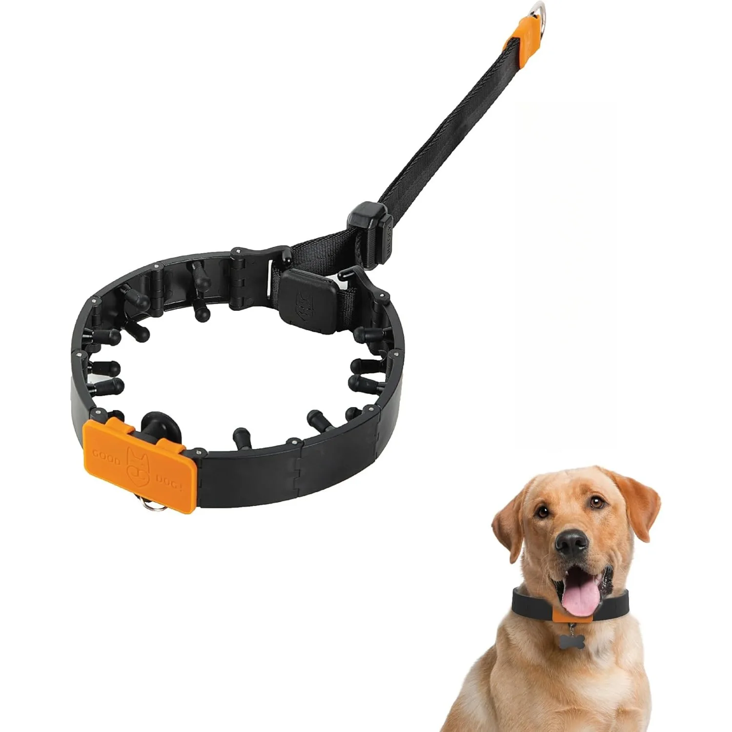 Dog Prong Collar for No-Pull Training Quick-Release Buckle Adjustable Pinch Collar Dog Training for Large dog collar pet collar