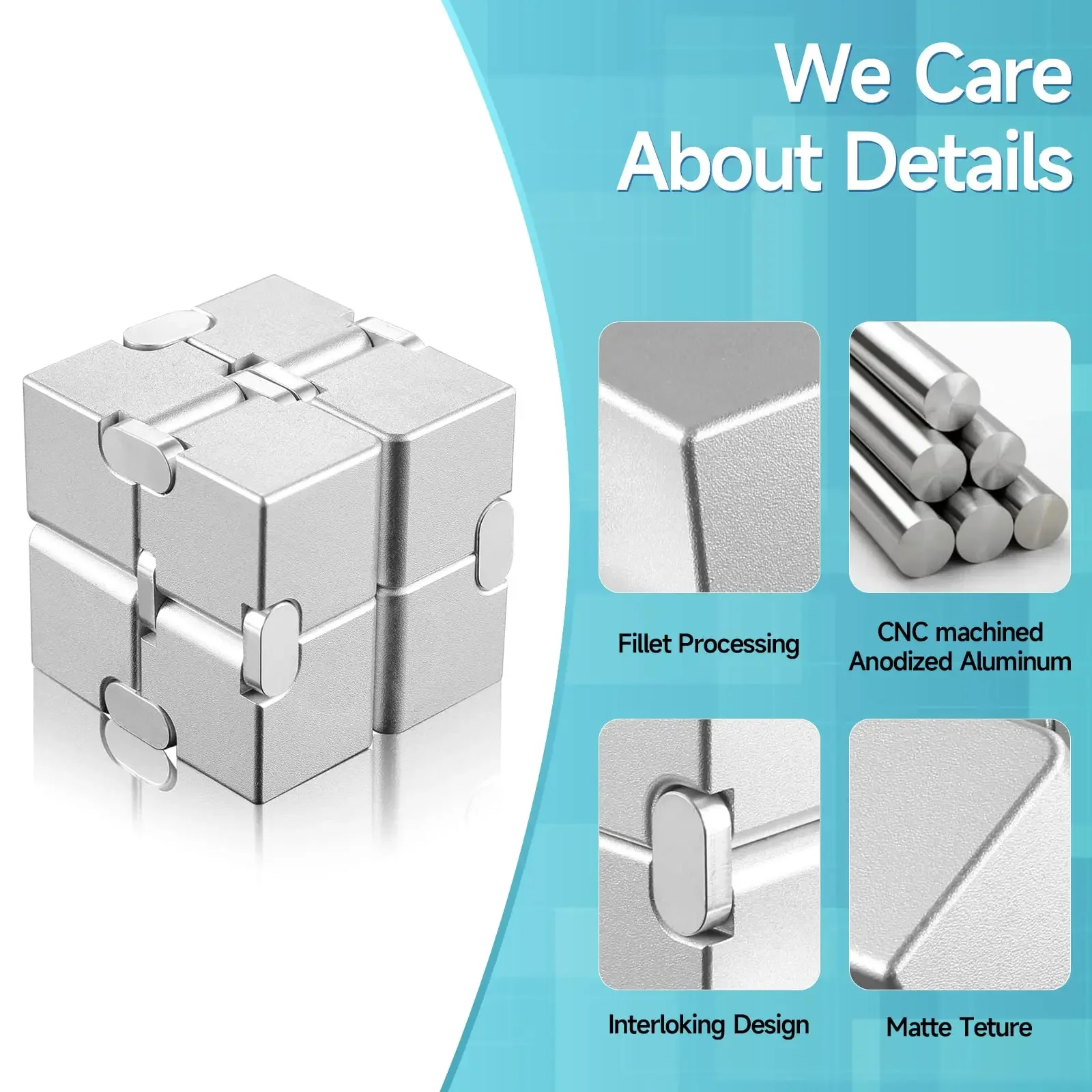 Magic Cube Stress Relief Toy Infinity Cube Portable Educational Toys Decompresses Relax Toys for Children Adults Birthday Gift 5