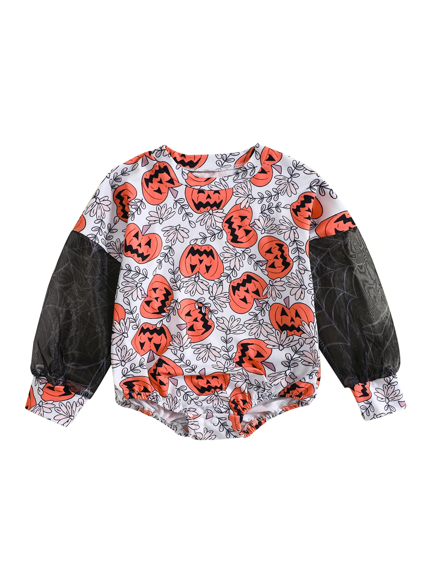 

Cute Toddler Boy Halloween Costume Set Ghost Print Long Sleeve Hoodie and Pants Outfit for Fall