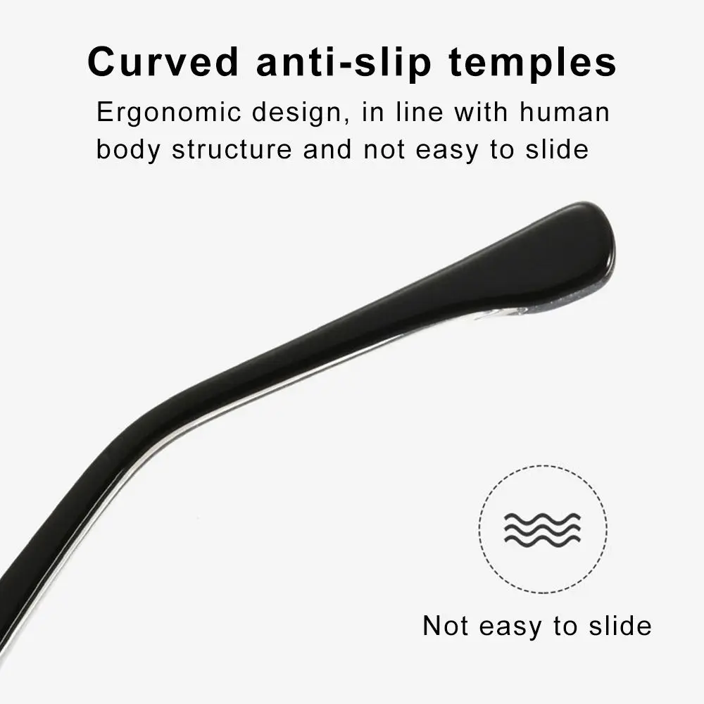 1 paar Ersatz Tempel Kunststoff Arm Gläser Sonnenbrille Spektakel Kristall Plain Metall Bein Zubehör Tempel – Detail 6