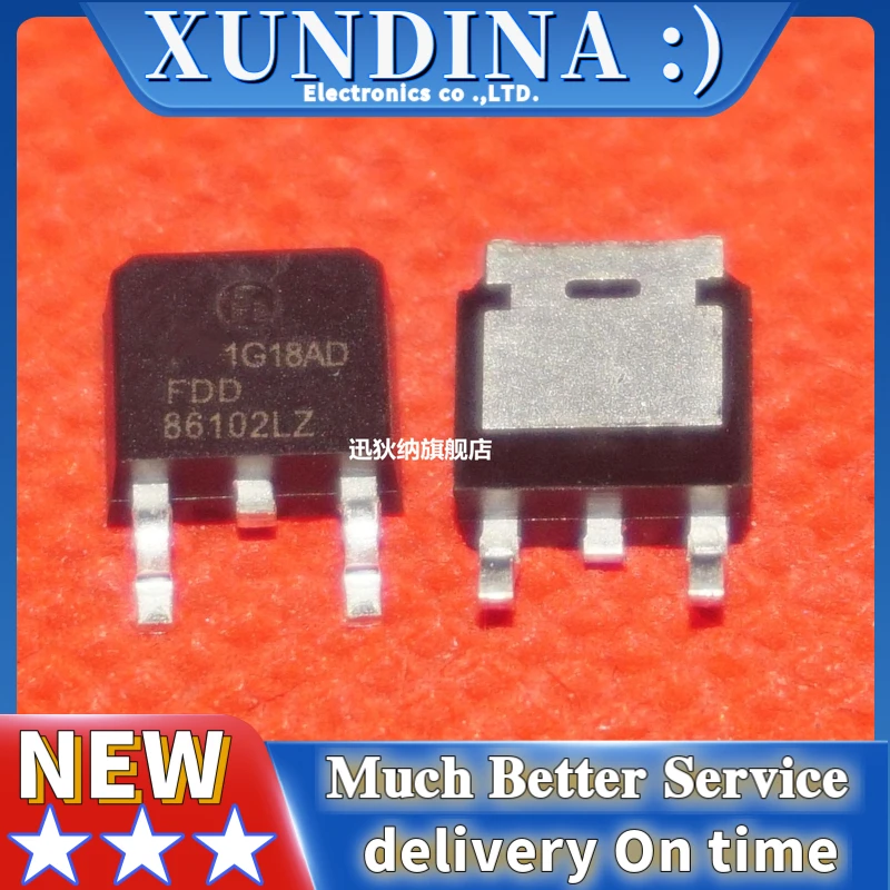 

10PCS/LOT FDD86102 TO-252-2 new and original IC