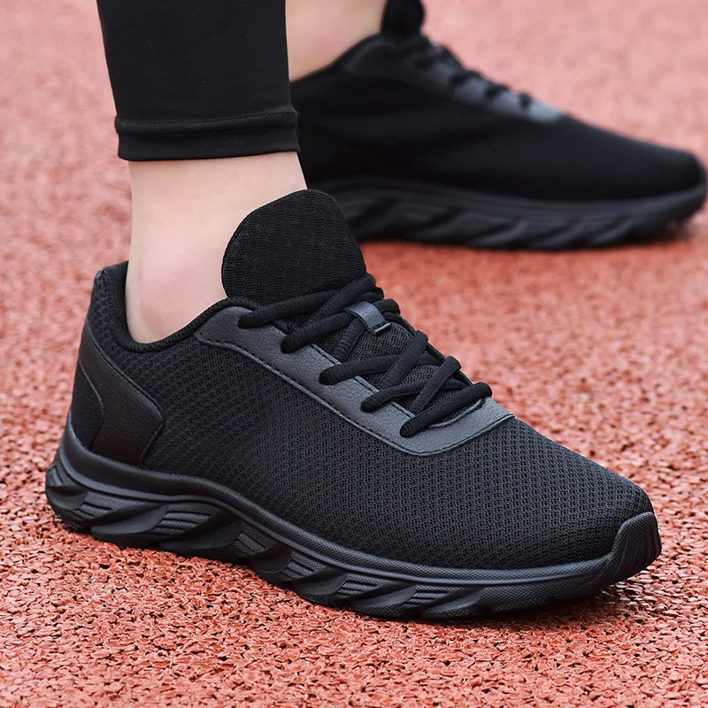 

Black Men Shoes Fashion Man Sneakers Autumn Comfortable Soft Sole Breathable Mens Running Shoes Zapatillas Deportivas De Hombres