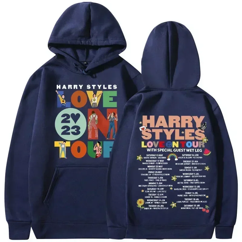 Harajuku Hip Hop Oversized Hoodies Unisex Y2k Clothes Long Sleeve Hooded Sweatshirts Streetwear 3XL Love on Tour Concert Hoodie 2