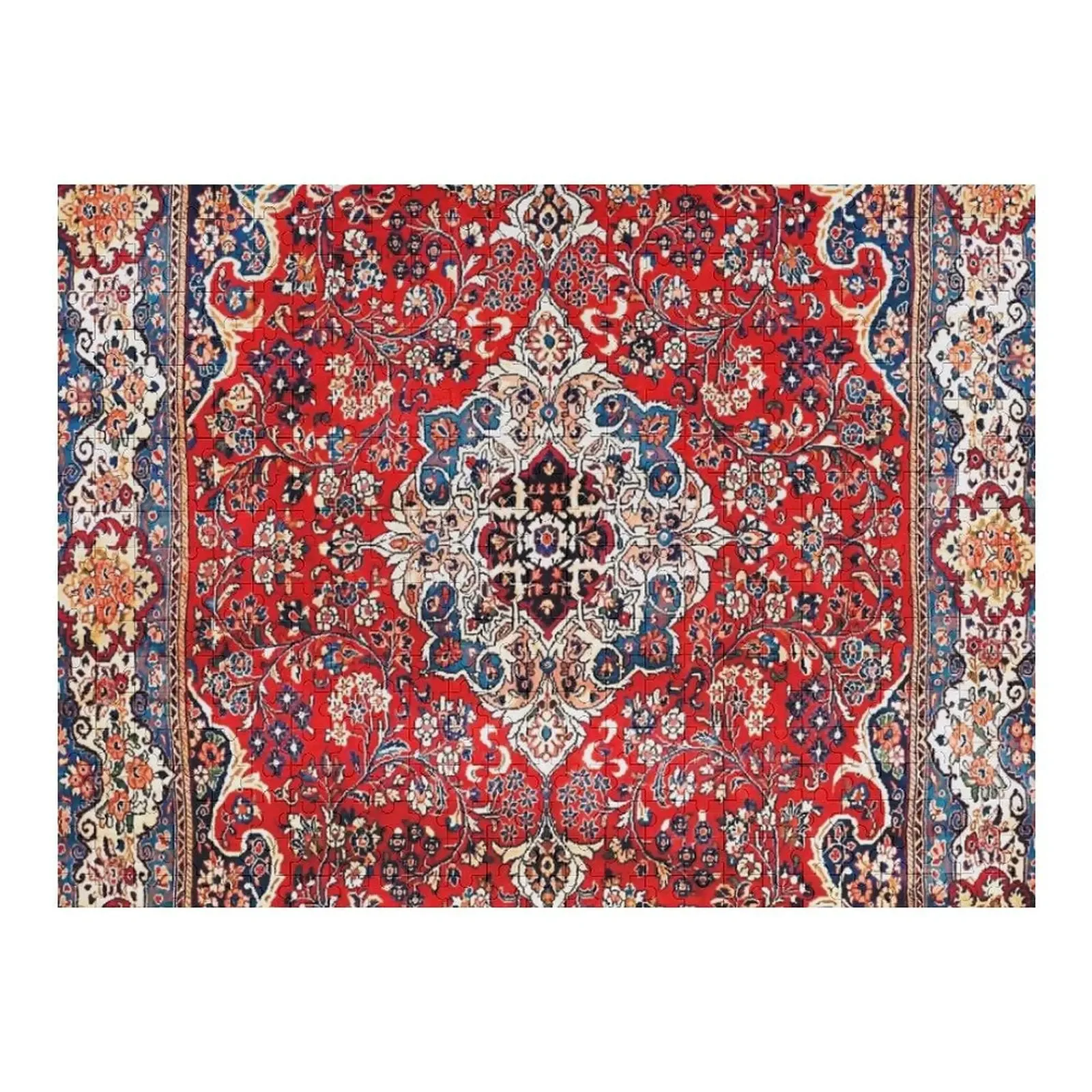 Red Blue Sarouk Persian Carpet Print Jigsaw Puzzle Game Children Photo Personalized Gifts Puzzle tent carpet 250x250 cm blue