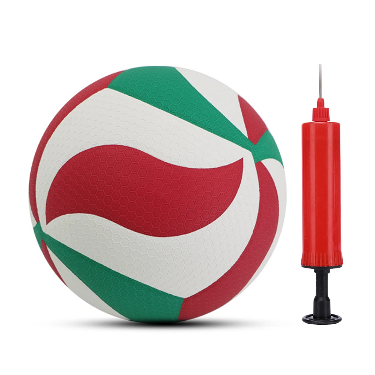 1 No. 5 embosed volleyball set, PU material, including portable inflatable set, suitable for all kinds of games, training, etc