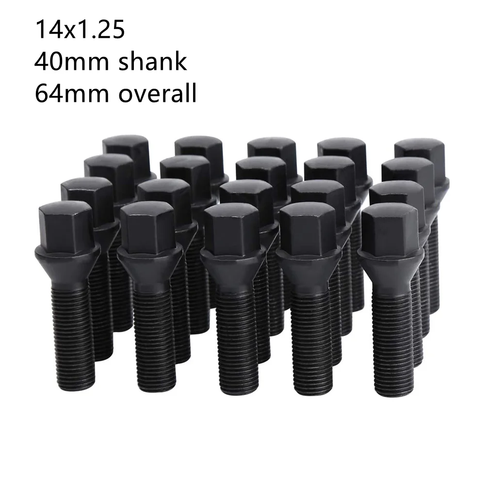 EPathChina Radschloss-Set Für BMW Mini I3 I8 - 5-teilig Schwarz M14x1,25