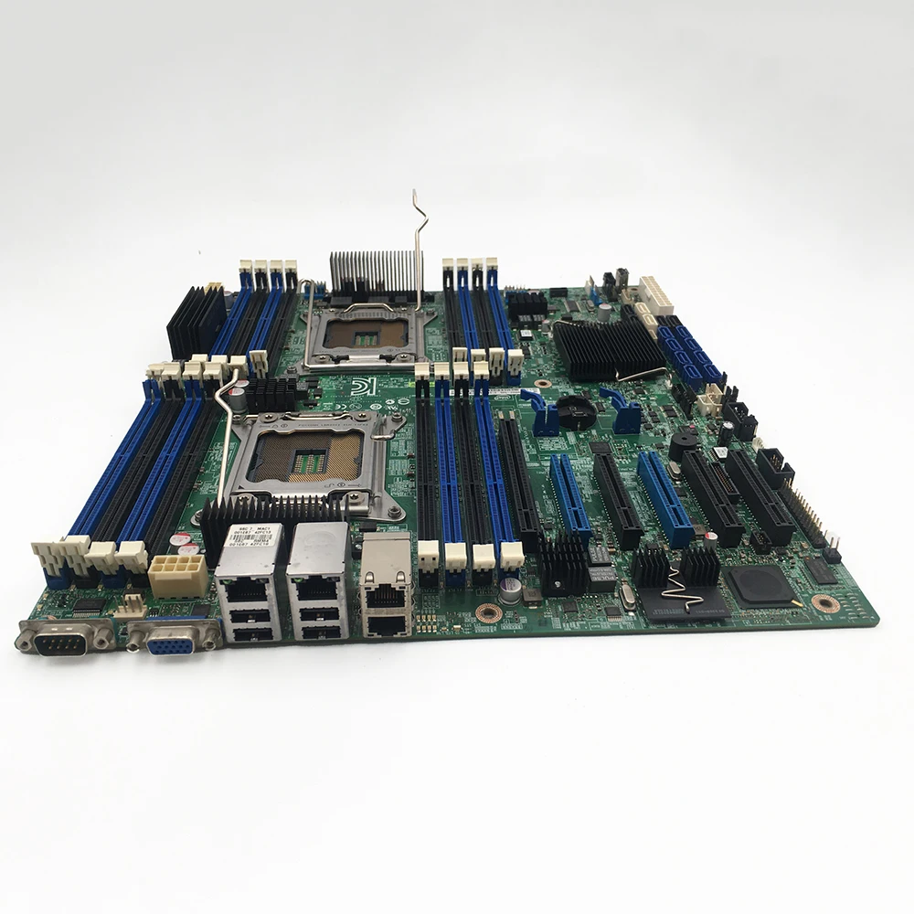 

Оригинальная двухсторонняя Серверная материнская плата для Intel S2600CP X79 LGA 2011, Отличный тест, хорошее качество